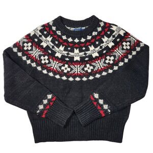 Polo Ralph Lauren Womens‎ Fair Isle Wool Alpaca Crewneck Sweater Pullover S NWOT